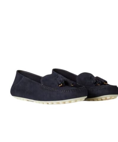Loro Piana Dot Sole Walk Loafers Blue Navy/Sun Gold For Women – FAN0109 W1B4