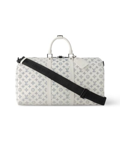 Louis Vuitton Keepall Bandoulière 50 Bag White For Men 19,7in/50cm M24954