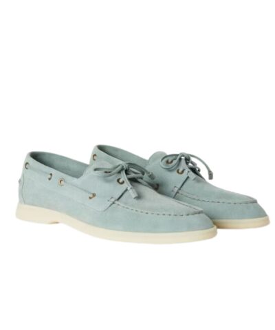 Loro Piana Sea-Sail Walk Loafers Jade Green For Men FAN1317