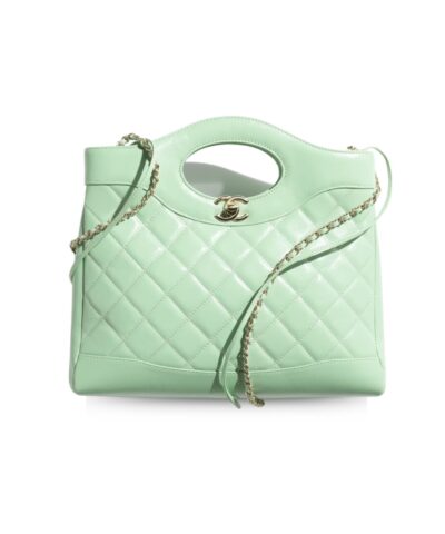 Chanel Shopping Bag Light Green For Women 14 Inches/ 36 Cm AS4853 B16220 NW778