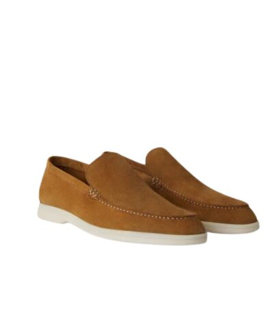 Loro Piana Summer Walk Loafers Brown For Men FAE8124