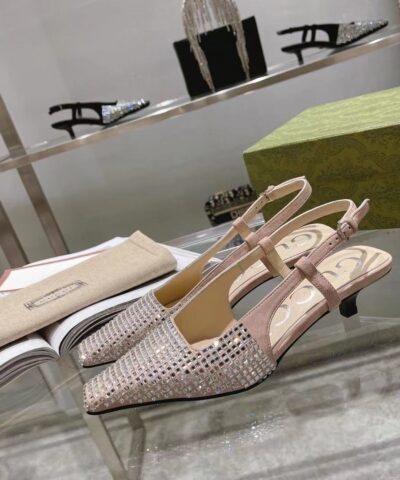 Gucci Women’s GG Slingback Pump Beige For Women GG