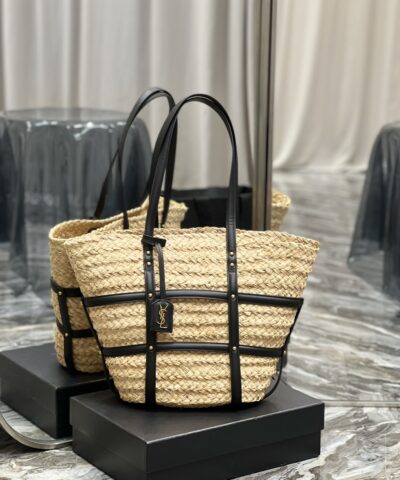 Saint Laurent Beatrix Panier Cut Out Beige For Women, Women’s Bags 16.9in/43cm YSL