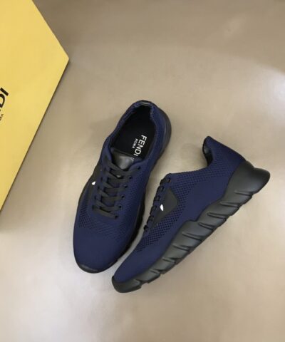 Fendi Force Dark Blue Sneakers For Men