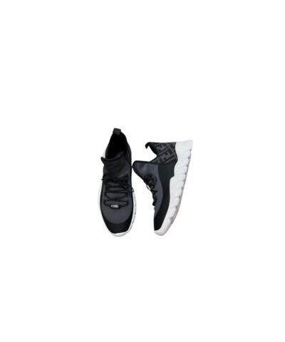 Fendi FD Faster Trainers High Top Grey For Men