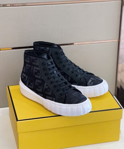 Fendi Force High Tops Sneakers Dark Blue For Men 7E1424AD76F13RZ