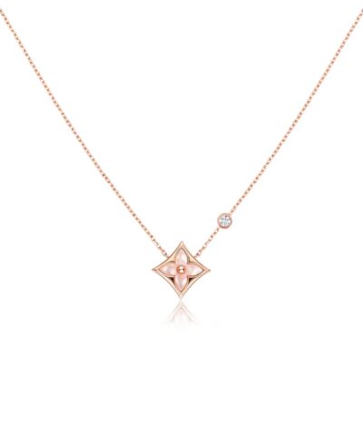 Louis Vuitton Color Blossom BB Star Pendant Necklace Pink-Toned For Women Q93612