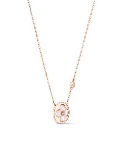 Louis Vuitton Color Blossom BB Sun Pendant Necklace Pink-Toned For Women Q03789
