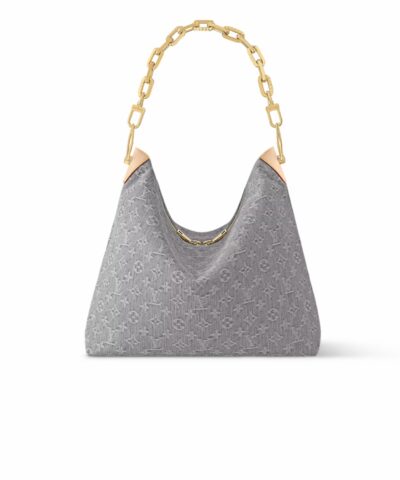 Louis Vuitton Coussin Hobo MM Washed Gray For Women 15in/38cm M13390