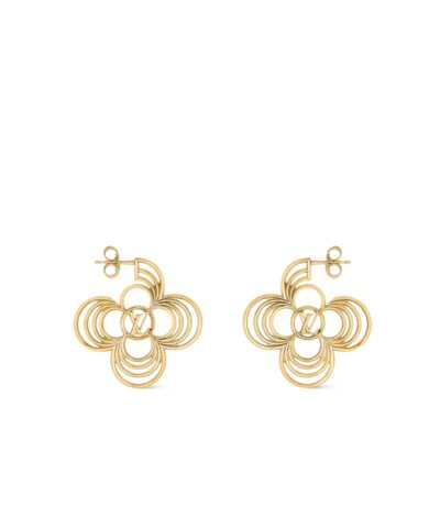 Louis Vuitton LV Breeze Earrings Gold-Toned For Women M02675