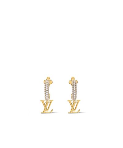 Louis Vuitton Iconic Earrings Gold-Toned For Women – M01732