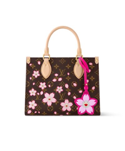 Louis Vuitton LV x Murakami OnTheGo PM Sakura Brown For Women 25cm/9.8in – M13269
