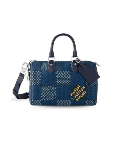Louis Vuitton Speedy 25 Bandoulière Bag Blue For Men N40691 9.8in/25cm