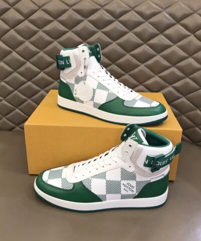 Louis Vuittion Rivoli Sneaker Boot Green For Men LV