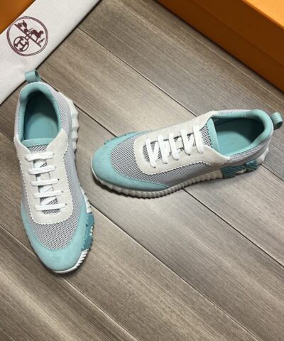 Hermes Bouncing Sneakers Turquoise For Men