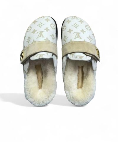Louis Vuitton LV Cosy Flat Comfort Clog White For Women 1ADD6V