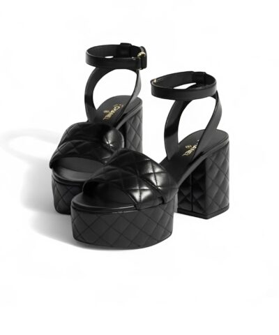 Chanel Sandals Black For Women G46427-X01000-94305
