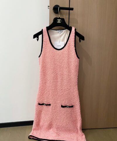 Chanel Camisole Dress Pink For Women