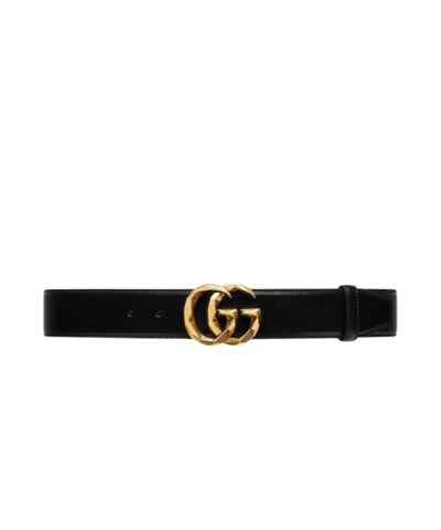 Gucci GG Marmont Wide Belt 40mm Black For Men 795526 0AAAR 1000