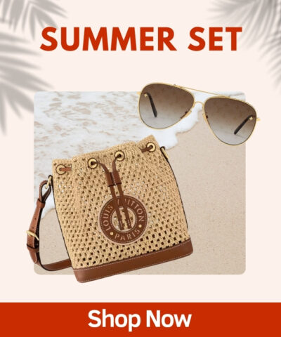 Summer Set Louis Vuitton: [True-to-ORIGINAL] Noé BB Bucket Bag + LV Pilot Sunglasses