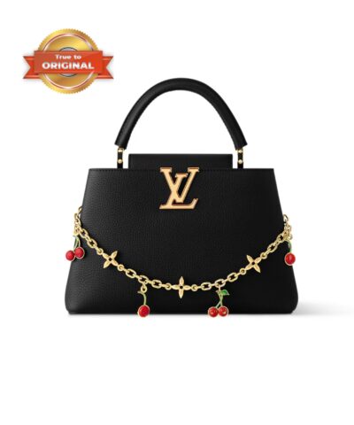 [True-to-ORIGINAL] Louis Vuitton LV x TM Capucines Black For Women 12.2in/31cm M13714
