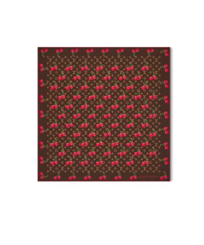 Louis Vuitton LV x TM Monogram Cerise Square 90 Brown For Women 35.4in/90cm M96094