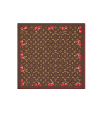 Louis Vuitton LV x TM Monogram Cerise Square 55 Brown For Women 21.7in/55cm M96090