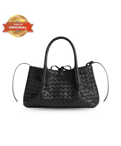 [True-to-ORIGINAL] Bottega Veneta Small Pinacoteca Black 24cm/9.4in – 819004V5AG11206