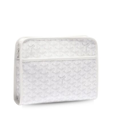 Goyard Jouvence MM Toiletry Bag White For Women‎ 9.6in/24.5cm JOUVENMMLTY50CL50P