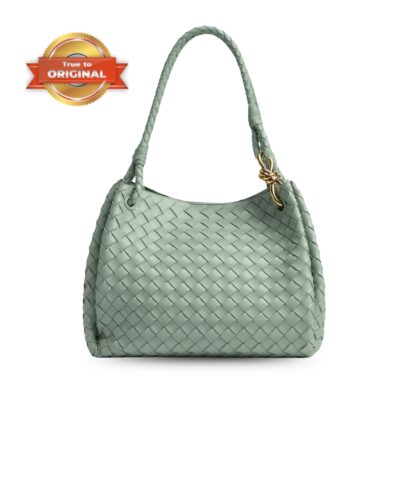 [True-to-ORIGINAL] Bottega Veneta Large Parachute New Sauge For Women 30cm/11.8in 796571VCPPT3401