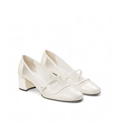 Jimmy Choo Elisa 45 Mesh Pumps Latte For Women ELISA45TNX