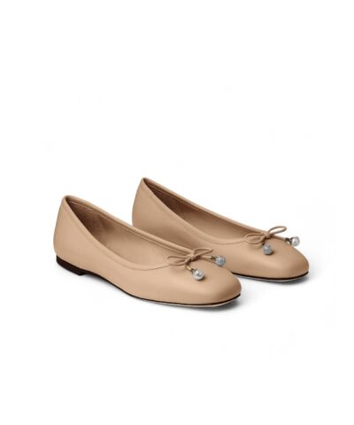 Jimmy Choo Elme Flat Biscuit For Women ELMEFLATNAP