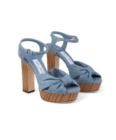 Jimmy Choo Heloise 120 Blue Haze For Women HELOISE120RYF