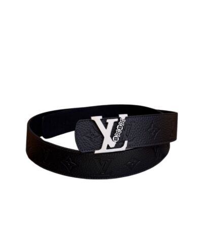 Louis Vuitton 40mm LV Initiales Monogram Belt Black With Silver Buckle