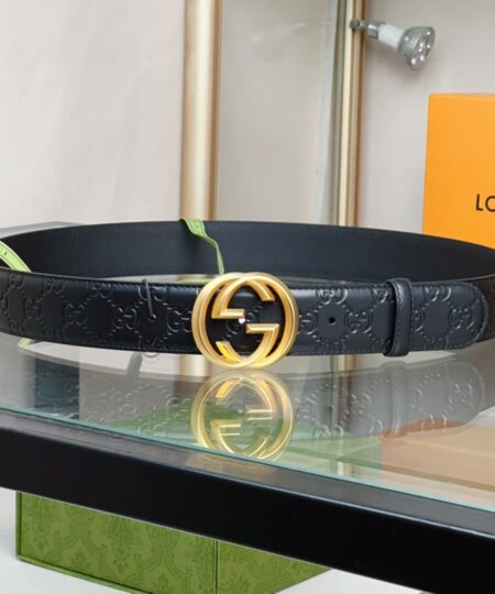 Alternative view of Gucci GG Marmont Reversible Belt Black