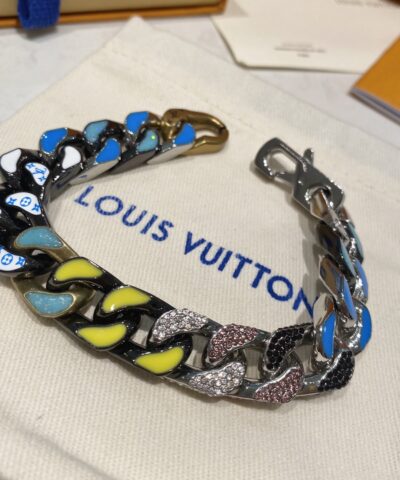 Alternative view of Louis Vuitton Cuban Chain Bracelet Multicolor